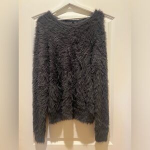 Banana Republic Fuzzy Sweater Gray NEVER WORN - SUPER Soft!